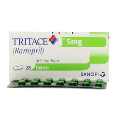 Tritace Tablets 5Mg  (1 Strip = 14 Tablets)
