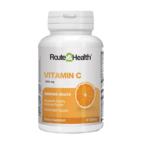 Route 2 Health Vitamin-C 500 Chewable Tablets (1 Bottle = 30 Tablets)