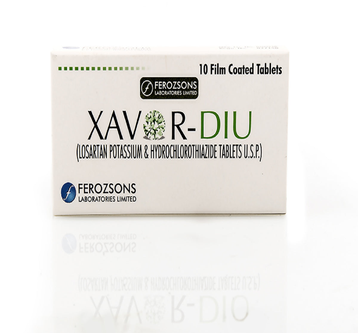Xavor-Diu Tablets 50Mg/12.5Mg (1 Box  = 10 Tablets)