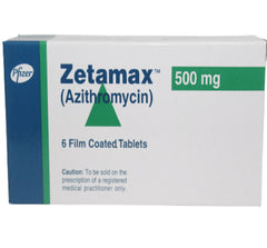 Zetamax Tablets 500Mg (1 Box  = 6 Tablets)