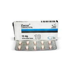 Zocor Tablets 10Mg (1 Box = 10 Tablets)