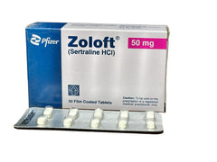 Zoloft Tablets 50Mg (1 Strip = 10 Tablets)